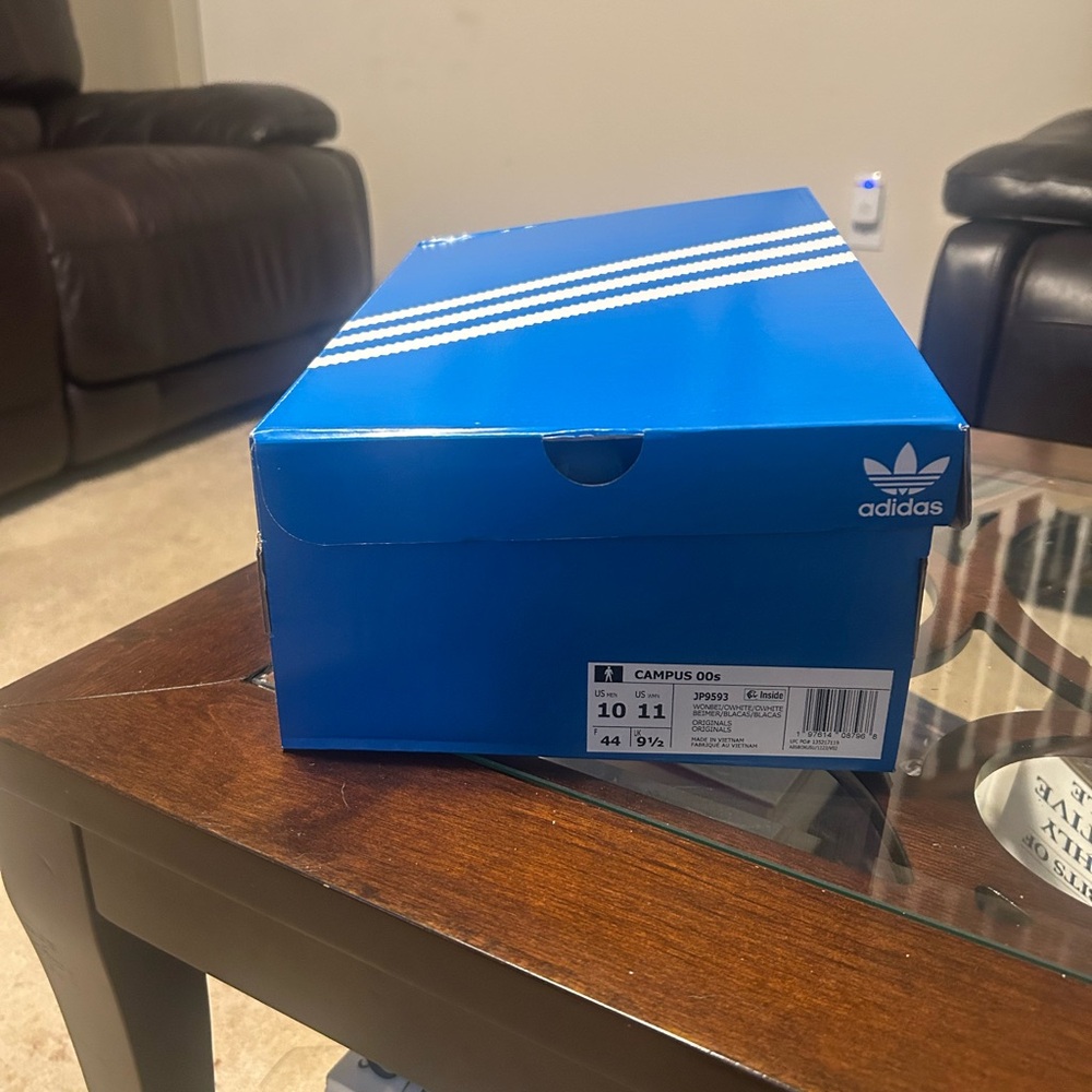 Adidas Classic Blue Box with White Stripes